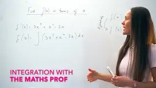 The Maths Prof: Find f(x) in terms of x when given f'(x) (integration)