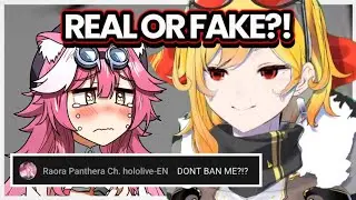 Raora popped into Kaela's stream and told her to sleep but Kaela thought she was fake Raora