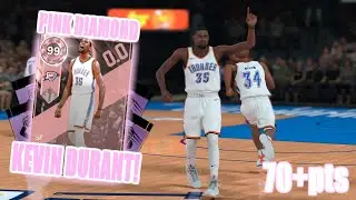 HIDDEN PINK DIAMOND KEVIN DURANT GAMEPLAY!!! THUNDER KD IS UNSTOPPABLE!!! (NBA 2K18)