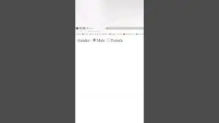 Html Radio button tutorial 