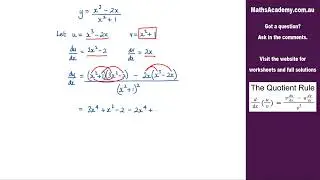 How to use the Quotient Rule