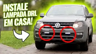 Como INSTALAR uma LUZ DRL em QUALQUER CAMINHONETE ou CARRO (EM CASA)