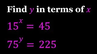 Solving for an Exponent in Terms of Another One