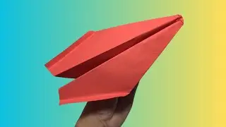 Create a Paper Boomerang Plane - Easy Tutorial