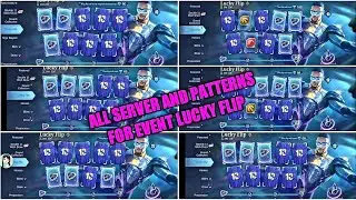 All Complete Patterns For Event Lucky Flip Halo Striker Part 3 | Match Your Server And Patterns |