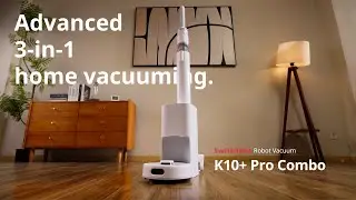 SwitchBot K10+ Pro Combo | Advanced 3-in-1 home vacuuming.