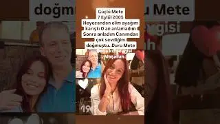 GÜÇLÜ METE HEYECANDAN ELİM AYAĞIM KARIŞTI O AN ANLAMADIM SONRA ANLADIM CANIM.DURU METE&CEYDA DÜVENCİ