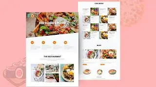How To Make A Food Website HTML CSS And JavaScript | Restaurant Website 