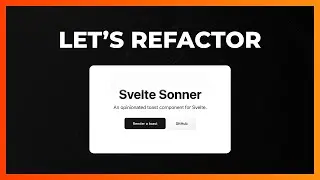 Let's Refactor svelte-sonner