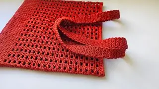 Шоппер сетка крючком / вязаная сумка крючком / Crochet bag
