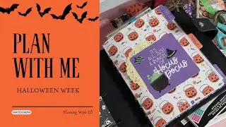 Plan With Me Halloween Themed Spread | A5 Clever Fox Ring Planner