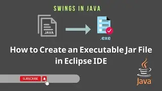 Learn the Easiest way to create an Executable jar file in Java | Jframe .exe #javaswing