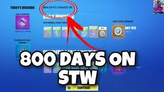 800 DAYS LOGGED INTO FORTNITE SAVE THE WORLD | INVENTORY SHOWCASE