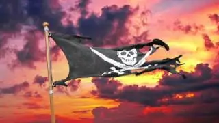 Green Screen Pirate Flag Skull and Crossbones HD - Footage PixelBoom CG