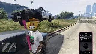GTA5 New Police car chase