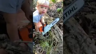 Kid's Stihl chainsaw 