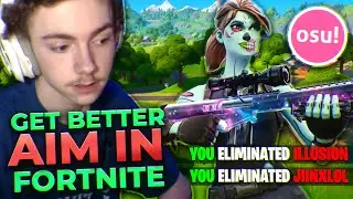 HOW TO GET BETTER AIM IN FORTNITE! - (Osu Rhythm Game)