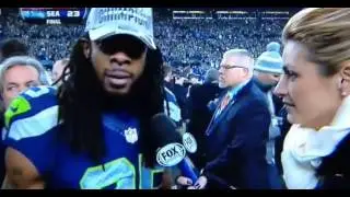 Richard Sherman Going off 2014 NFC Championship