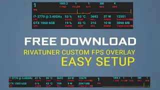 Clean & Simple RivaTuner FPS Overlay – Instant Setup (Copy & Paste) How to Show FPS