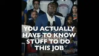 You actually have to know stuff to do this job.