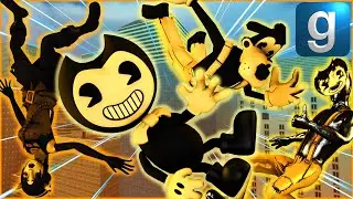 Gmod BATIM | Throwing Bendy And The Ink Machine Off A Building! [Part 1]