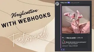 ༊*·˚ how to make a verification embed with webhooks & yagpdb bot | tutorial