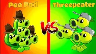 Plants vs Zombies 2 Threepeater vs Pea Pod Gameplay