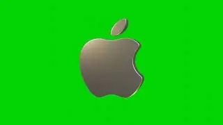 Apple Logo 3D | Green Screen Background Video