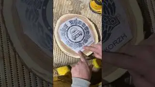 Печать на дереве 