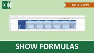 How To Show Formulas In Excel | Beginner Tutorial