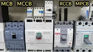 Difference between the different types of breakers |mcb, mccb, rccb, mpcb