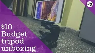 🔥Best Tripod Under $15 UNBOXING Youtube gear FHD TECHNO JS🔥