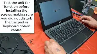 Acer C722 Chromebook Battery and Lower Case Replacement