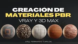 creación de materiales PBR en 3d max y vray