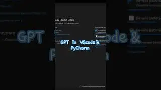 GPT in VScode & PyCharm. 