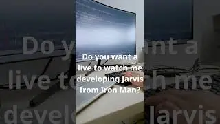 Do you want a live to watch me developing Jarvis from Iron Man? Answer in comments. #shorts #jarvis