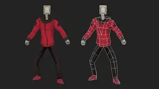 LowPoly game ready character |modeling|texturing|rigging| timelapse