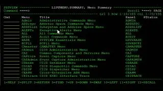 SYSVIEW Essentials: Navigate Using Menus and Commands
