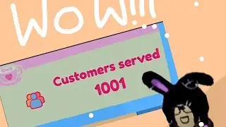 How to serve 1000 customers and fast!! // Roblox My Hello Kitty Café