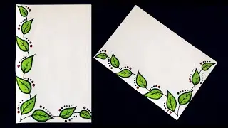 Border design - border design on paper - border design for project work - nupur's handicrafts