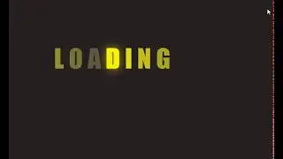 Glowing Text Loading Animation Tutorial - Html Css //Blinking Text Effect