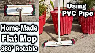 DIY Flat Mop || How to make Flat Mop Using PVC Pipe at home || New Design Mop || Creative Antal ||