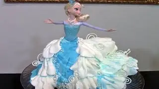 How To Make A Frozen Elsa Cake / Cake Decorating