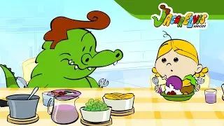 🍎 Desenho Infantil ♫ ♪  Papa-Tudo - Jacarelvis e Amigos Vol. 1