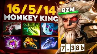 BZM's New Masterpiece Has Put the Game in the Hands of the Hard Workers🔥| Monkey King 7.38b