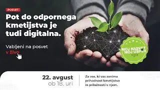 Moj nasvet AGRA: Pot do odpornega kmetijstva je tudi digitalna (posvet v živo)