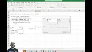Finding the interest rate of compound interest in EXCEL
