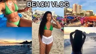 VLOG NA PRAIA ☀️🌊⛱️