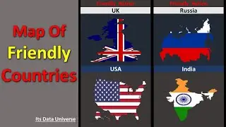 Map Of Friendly Countries - Countries Comparison| It's data universe