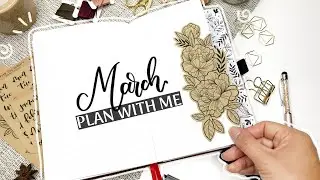 KRAFT/BROWN PAPER DUTCH DOOR - March 2020 Bullet Journal Plan With Me | Little Miss Rose